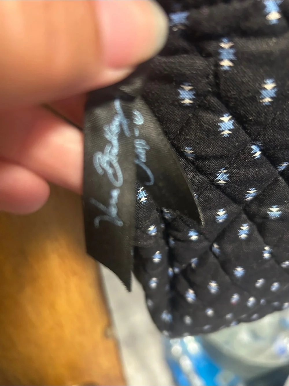 Vera Bradley Quilted Blue Plaid Crossbody